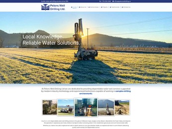 Website Design | SSL | Hosting | Image Editing | Custom Coding | Emails | Custom Forms - Launch <a href="https://peterswelldrilling.ca/" title="Peters Well Drilling Ltd" target="_blank" rel="noopener noreferrer">website</a>