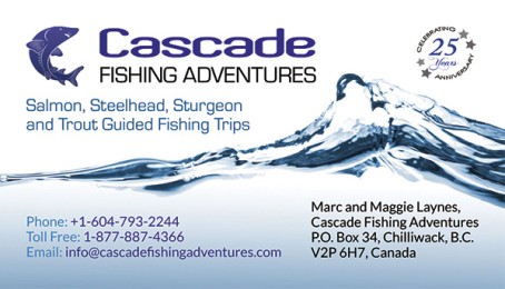 Cascade Fishing Adventures Business Cards