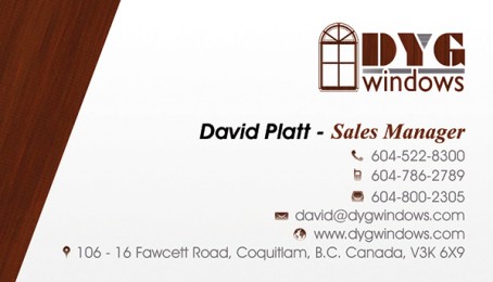 DYG Windows Business Cards