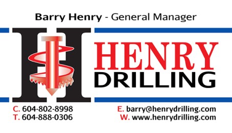 Henry Drilling Business Cards