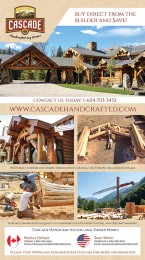 Cascade Handcrafted Log Homes - Rack Cards - Reverse