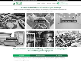 Website Design | SEO | SSL Certificate | Email | Hosting | Launch <a href="http://www.spirerefrigeration.com/" title="Spire Refrigeration" target="_blank" rel="noopener noreferrer">website</a>