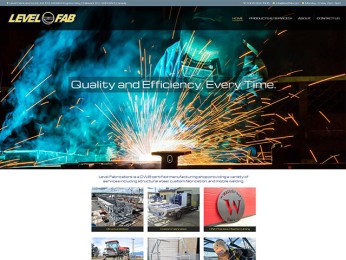 Website Design | SSL Certificate | Hosting | Editing Images | Launch <a href="https://www.levelfab.com/" title="Level Fabricators" target="_blank" rel="noopener noreferrer">website</a>