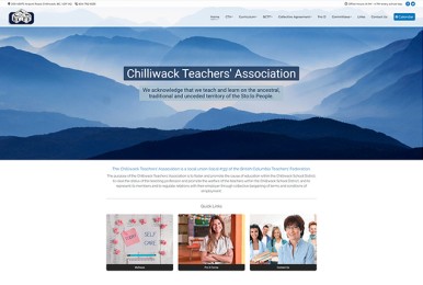 Website Design | SSL | Domain Registration | Hosting<br />Launch <a href="https://chilliwackteachers.com/" title="Chilliwack Teachers Association" target="_blank" rel="noopener noreferrer">website</a>