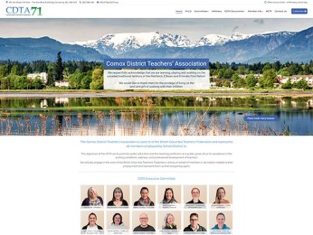 Website Design | SSL | Domain Registration | Hosting | PDF Files | Image Editing<br />Launch <a href="https://cdta71.ca/" title="Comox Teachers Association" target="_blank" rel="noopener noreferrer">website</a>