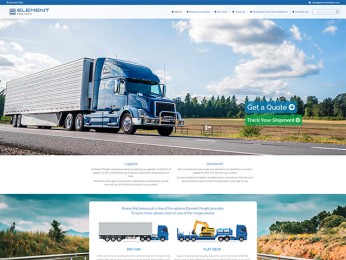 Website Design | Hosting | SSL | Custom Forms<br />Launch <a href="https://elementfreight.com" title="Element Freight" target="_blank" rel="noopener">website</a>